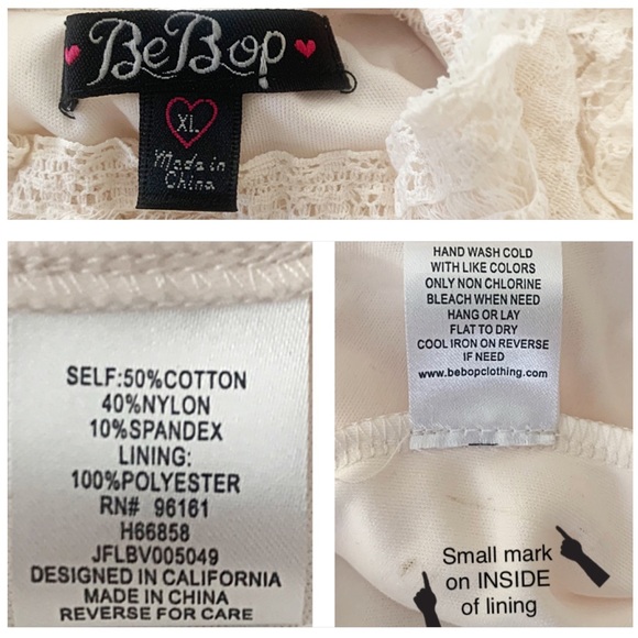 NWT BEBOP 3/4 SLEEVE TURTLENECK LACE DRESS BLUSH XL - Picture 10 of 11